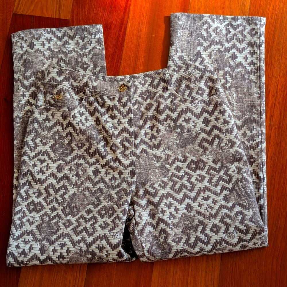 St.John Sport Marie Gray Abstract Jeans - Picture 6 of 6